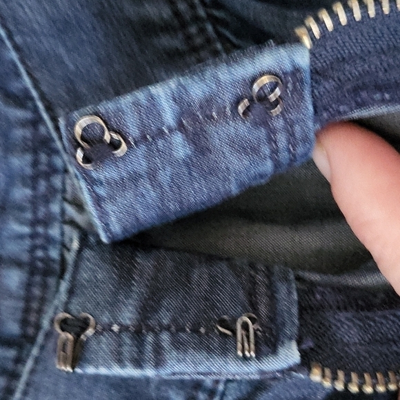 GAP 1969 dark wash chambray a-line mini skirt NWT - Picture 9 of 11